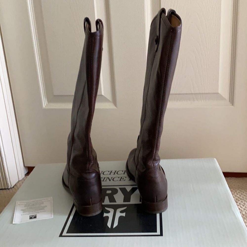 Frye Melissa Button Dark Brown Boot - image 4